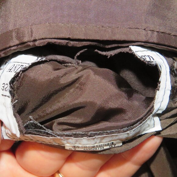 Anderson & Sheppard Savile Row Bespoke Brown Herringbone Sport Coat 42R - Picture 16 of 16